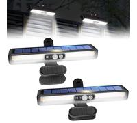 Acxilexy Lot de 2 Lampe Solaire Exterieur, lampe solaire exterieur detecteur de mouvement, 3 Modes d'éclairage Lampe Solaire Exterieur Étanche Projecteur Solaire Extérieur pour Jardin Clôture
