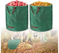 ACXIN 2X Sacs à déchets de jardin avec poignées 272L Stables aux UV et hydrofuges Sacs de jardin réutilisables et solides Pliables Résistants à la déchirure Sacs à feuilles