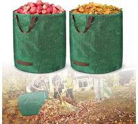 ACXIN 2X Sacs à déchets de jardin avec poignées 272L Stables aux UV et hydrofuges Sacs de jardin réutilisables et solides Pliables Résistants à la déchirure Sacs à feuilles