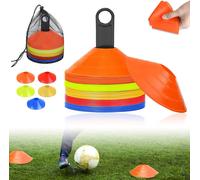 ACXIN 50 pièces de cônes de marquage, haie échelle de coordination, plateau de marquage sport set de cônes, pour le football, cricket, hockey, rugby, tennis entraînement