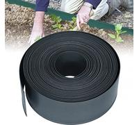ACXIN Bordure de pelouse plastique bordure de tonte anthracite 60m, rouleau Bordure de parterre pour chemins, délimitations, chemins en gravier, bordure de parterre (120 x 2 mm, anthracite)