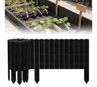 ACXIN Bordure en bois de pin et bordure de parterre enroulable - 200 cm de long, 30 cm de haut - Bordure de jardin en lattes - Bordure de pelouse pour parterres de fleurs, zones de plantes, décoration