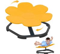 ACXIN Carrousel Autisme Enfants Chaise tournante sensorielle Chaise tournante pour enfants Chaise jouet Formation Coordination physique et équilibre Tabouret tournant Carrousel tournant (jaune)