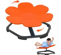 ACXIN Carrousel Autisme Enfants Chaise tournante sensorielle Chaise tournante pour enfants Chaise jouet Formation Coordination physique et équilibre Tabouret tournant Carrousel tournant (Orange)