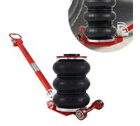 ACXIN Cric pneumatique 3T - 6600 Ibs - Poignée réglable - Capacité de charge pour voitures familiales et monospaces - Rouge