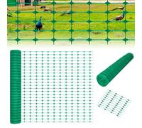 ACXIN Filet de protection 1 x 50 m - Dimensions des mailles : 75 x 35 mm (L x H) - Pour jardin, chantier, ferme, sans cerclage - Vert
