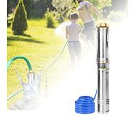 ACXIN Pompe de puits immergée en acier inoxydable compatible avec le sable jusqu'à 4 000 l/h - Contrôle du sable - Diamètre : 92 mm - 0,37 kW