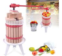 ACXIN presse-fruits pressoir à vin, presse-fruits presse-jus, presse-matière, moulin à maïs en acier inoxydable, pour pomme moulin à raisin, avec manivelle, 6L
