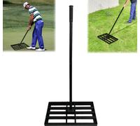 ACXIN Raclette à gazon Lawn Leveling Rake, râteau de nivellement de la pelouse, Golf Gartengras Werkzeug Topdressing Surface Leveler, raclette à gazon (25 x 50 cm)
