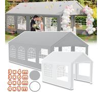 ACXIN Tente de réception robuste 3x6 m avec toit en PE 170g/m² et parties latérales 130g/m² avec fenêtre - Tente de jardin Pavillon 3x6 résistant aux intempéries pour fêtes de jardin, mariages, fêtes 