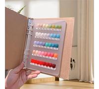 Acycoin2A Organiseur d'ongles avec 120 couleurs, présentoir et stockage, avec adhésif double face et faux ongles