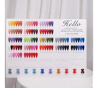 Acycoin2A Tableau d'affichage en acrylique pour vernis à ongles avec 2 styles de vernis à ongles avec 2 styles d'ongles (160 couleurs)