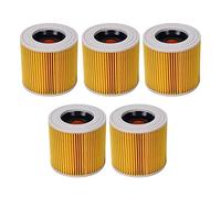 AD-5PCS Filtre à air de rechange pour aspirateur WD2250 WD3.200 MV2 MV3 WD3 A2004 A2204 Filtre HEPA compatible avec les accessoires pour aspirateur Karcher (Color : Yellow)