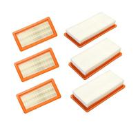 AD-6-Pack Filtre de rechange DS5500 DS5600 DS5800 DS6000 Cartouche filtrante Type 6.414-631.0 DS Cleaner Part Compatible avec les accessoires pour aspirateur Karcher (Color : Orange and White)