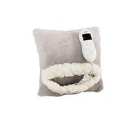 , ad 7412 coussin chauffant électrique, 8 niveaux température, minuteur couverture lavable, 80 w, gris/blanc