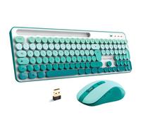 Pack 2en1 (Clavier/Souris) sans fil Advance Pep'S (Blanc/Vert)