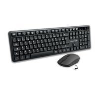 Advance - Pack clavier-souris SilentKeys sans fil AZERTY 105 touches, souris 1600 DPI, noir