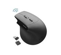 AD ADVANCE - Vertical FX, Souris sans Fil Verticale Ergonomique 57° avec 7 Boutons Silencieux, DPI Réglable 800 à 3200, Double Connexion 2.4GHz et Bluetooth, Batterie Rechargeable 300mAh, Noir