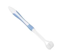 AD-BCrbgen Brosse à Dents en Silicone à 3 Faces, for Un Nettoyage Complet des Dents, tête de Brosse remplaçable, blanchiment des Dents, for Adultes, 1 pièce (Color : Blue)