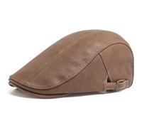 AD-BCrbgen Ensemble béret Classique et Casquette Plate for Homme, Couvre-Chef d'inspiration Vintage, résistant à l'eau, Coupe-Vent, Style Gangster rétro, for événements urbains en Plein air(Khaki)