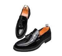 AD-BCrbgen Mocassins Noirs for Hommes, Chaussures habillées Formelles, Chaussures d'affaires décontractées et Confortables en Cuir, activités de Bureau élégantes, Artisanat raffiné(Black_43)