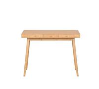 AD.CON Bureau avec 3 tiroirs en bambou pour bureau, maison, bureau ou bureau, 100 x 50 x 75 cm, naturel