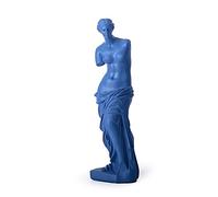 AD&HD Vénus Statue Déesse Grecque de l'amour Beauté Figurine Classique De qualité musée Réplique de Chef-d'œuvre Décoration de Bureau en résine (Color : Blue, Taille : 9x9x29cm(4x4x11inch))