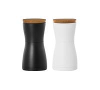 AD HOC Set de moulins à sel et à poivre 13,3cm TWIN noir/blanc blanc