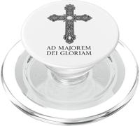 Ad majorem Dei gloriam - Gloire catholique de Dieu PopSockets PopGrip pour MagSafe