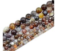 AD Perles Grade AAA lisse Naturel et à facettes du Botswana Agate Perles rondes 39,4 cm 8mm Smooth