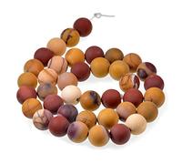 AD Perles Mat Naturel Pierre précieuse rond Perles Intercalaires 10mm Mookaite Jasper