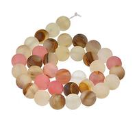 AD Perles Mat Naturel Pierre précieuse rond Perles Intercalaires 10mm Multi-Color Volcano Quartz