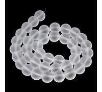 AD Perles Mat Naturel Pierre précieuse rond Perles Intercalaires 4mm Crystal Quartz