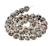 AD Perles Mat Naturel Pierre précieuse rond Perles Intercalaires 6mm Dalmation Jasper