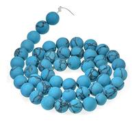 AD Perles Mat Naturel Pierre précieuse rond Perles Intercalaires 8mm Bleu turquoise