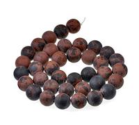 AD Perles Mat Naturel Pierre précieuse rond Perles Intercalaires 8mm Mahogany Obsidian