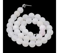 AD Perles Mat Naturel Pierre précieuse rond Perles Intercalaires 8mm White Jade
