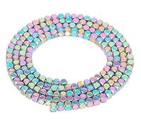 AD Perles Naturelles hématite Pierre précieuse à facettes carré Cube Perles de courroie 40,6 cm 2 x 2 mm 4 x 4 mm 2x2mm Metallic Multi-Colored