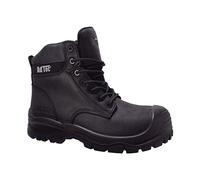 Ad Tec 6" Heavy Duty Waterproof Safety Work Boots For Men - Composite Toe, Durable Leather With Slip Resistant Rubber Outsole