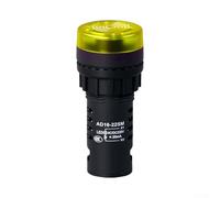 AD16-22SM Alarme sonore clignotante avec LED rouge et buzzer pour AC DC 12 V 24 V 220 V pour utilisation dans les panneaux électriques et avertissements de fonctionnement de machine (vert AC 220 V)