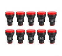 AD16-30DS Voyant lumineux LED compatible avec alimentation CA 220 V et ouverture du panneau de 30 mm pour utilisation dans le boîtier de commande (rouge)
