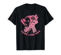 Ada Lovelace T-shirt Rose dégradé Code Like Ada T-Shirt