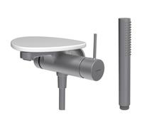 Ada mit b à enc avec simibox 1-point tablette npbec 170 mm pvd inox/blanc mat - LAUFEN HF506765502060