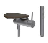 Ada mit de d à enc avec simibox 1-point tablette non percée pvd inox/café mat - LAUFEN HF506755504060