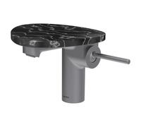 Ada mit lav tablette non percée bec 110 mm ss vidage pvd inox/marbre noir - LAUFEN HF506702506060