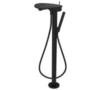 Ada mitigeur de bain sur colonne tablette percée bec 203 mm pvd noir/noir mat - LAUFEN HF506781513000