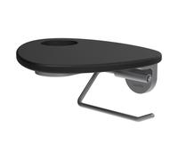 Ada porte-papier toilette tablette percée pvd inox/noir mat - LAUFEN HF506791503000