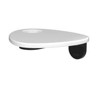 Ada tablette murale percée pvd noir/blanc brillant - LAUFEN HF506790511000