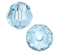 Adabele SS2R-610 Lot de 100 perles rondes à facettes en cristal autrichien Bleu aigue-marine 6 mm Compatible avec 5000 cristaux Swarovski Preciosa SS2R-610