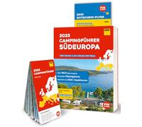 ADAC – Guide camping Europe du Sud 2025 – Plus de 2 900 campings en 18 pays, cartes et ADAC Campcard
